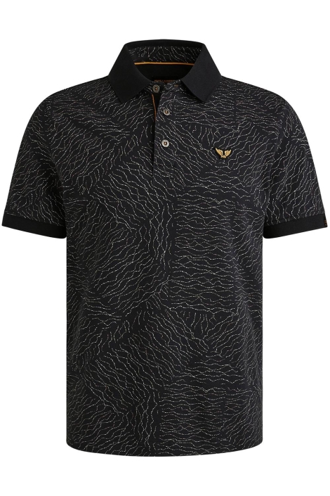 PME legend short sleeve polo fine pique aop